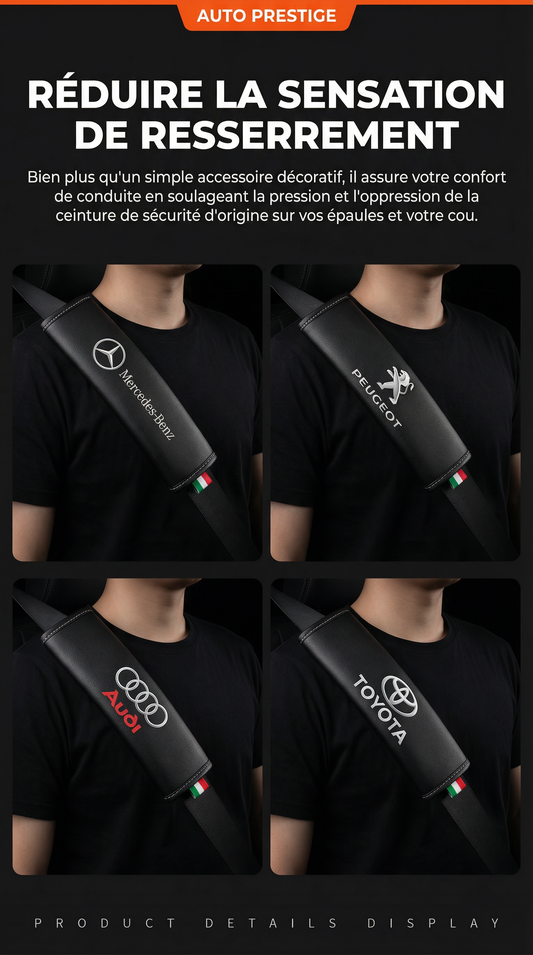 Protections d'Épaule Prestige pour Ceinture de Sécurité