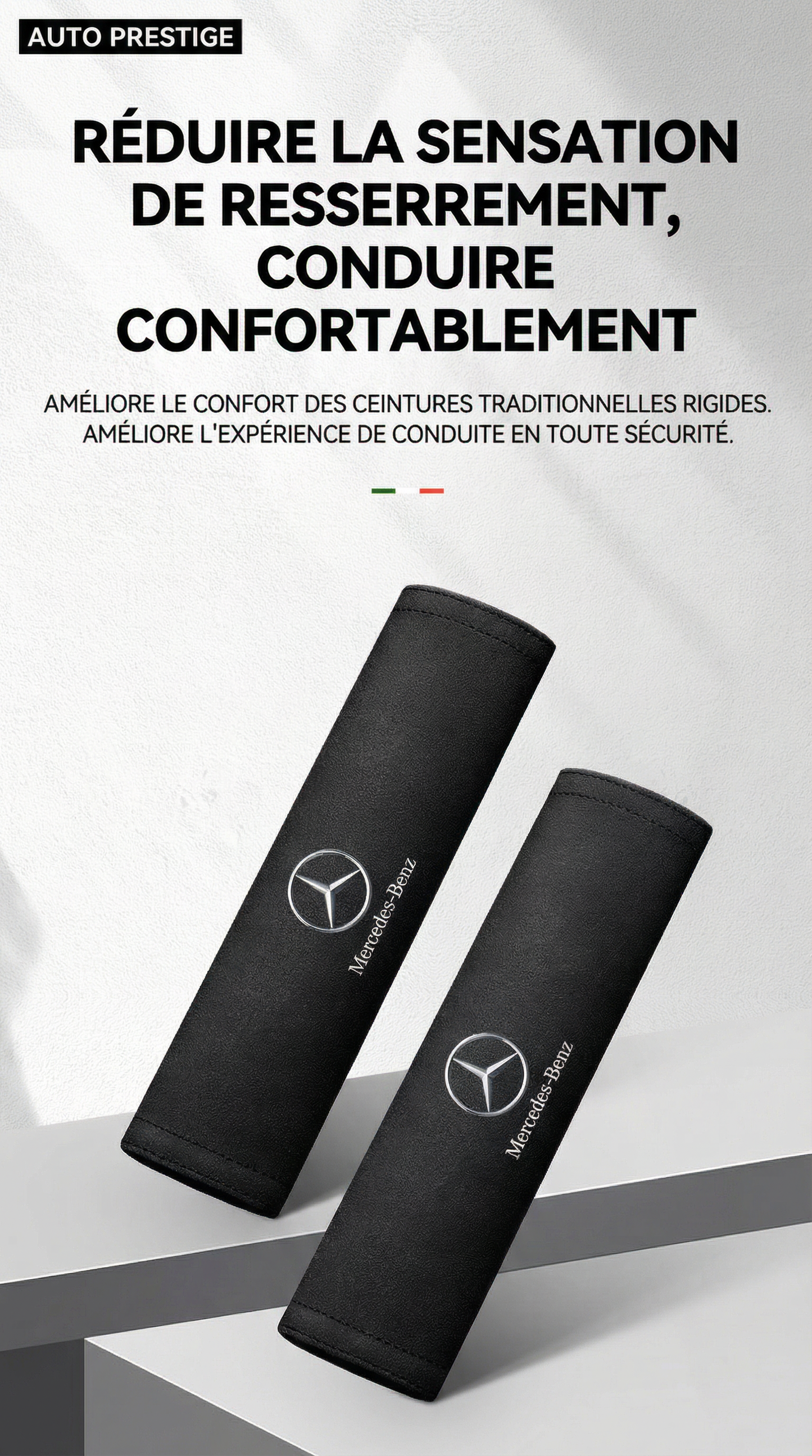 Protections d'Épaule Prestige pour Ceinture de Sécurité