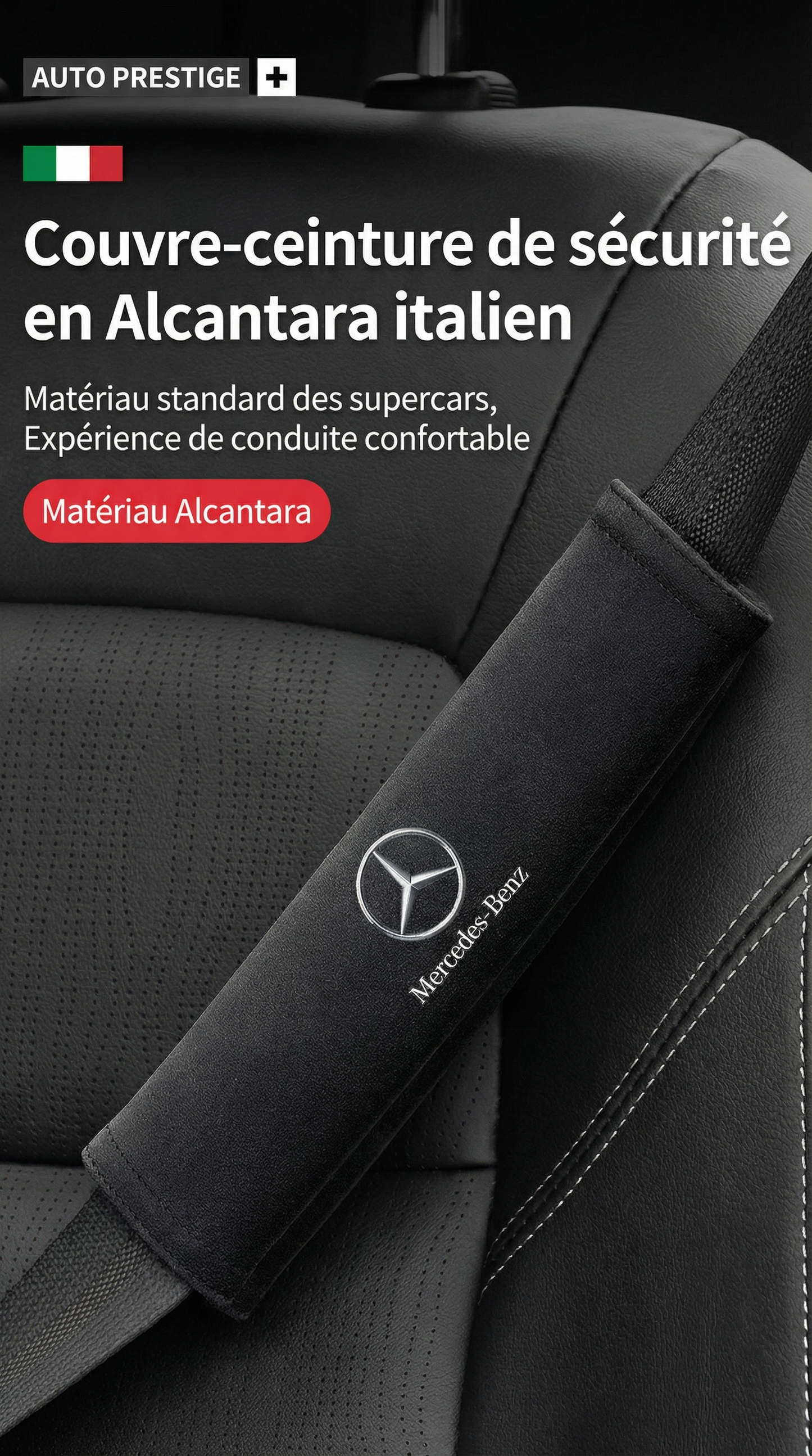 Protections d'Épaule Prestige pour Ceinture de Sécurité