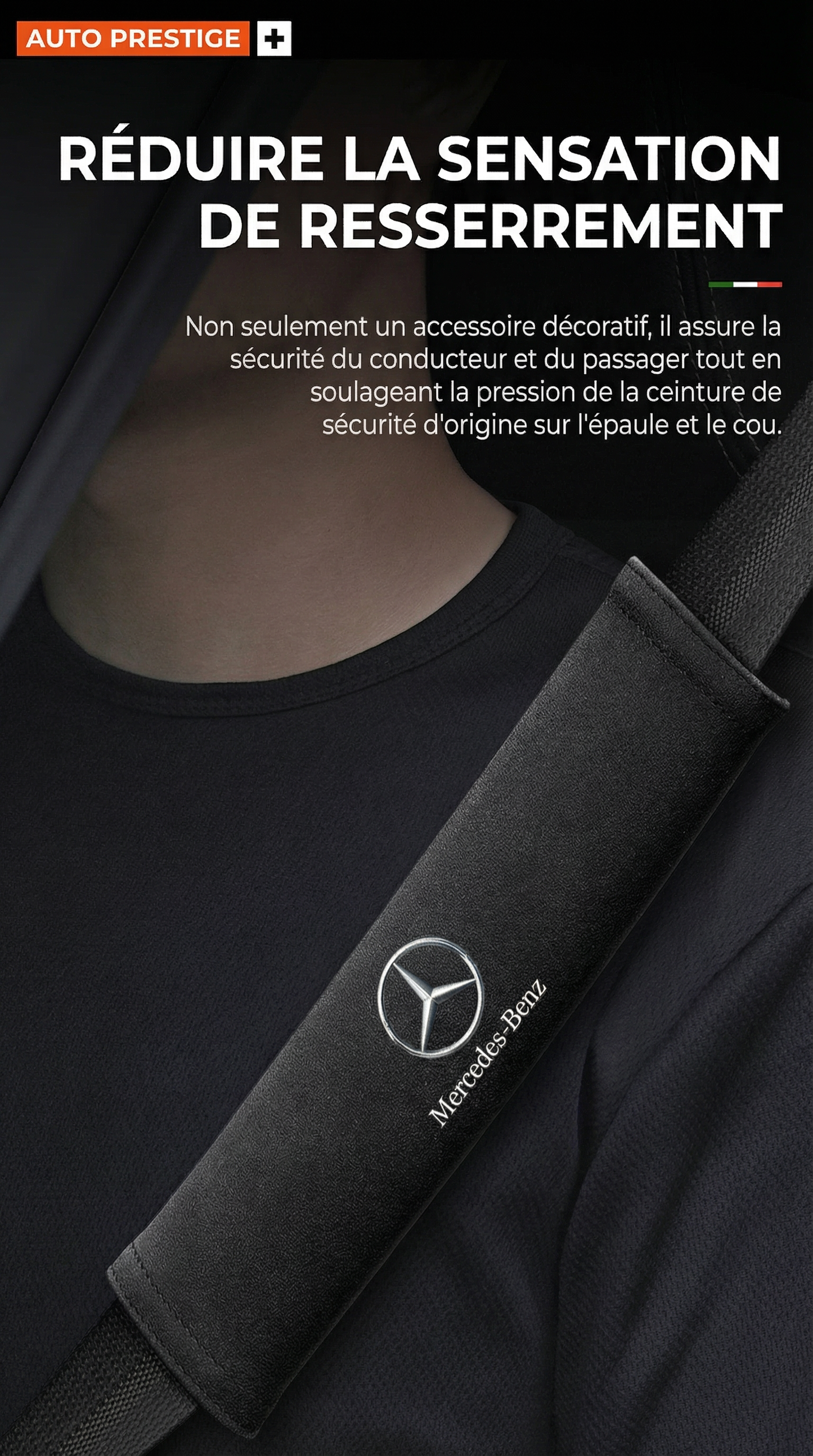 Protections d'Épaule Prestige pour Ceinture de Sécurité