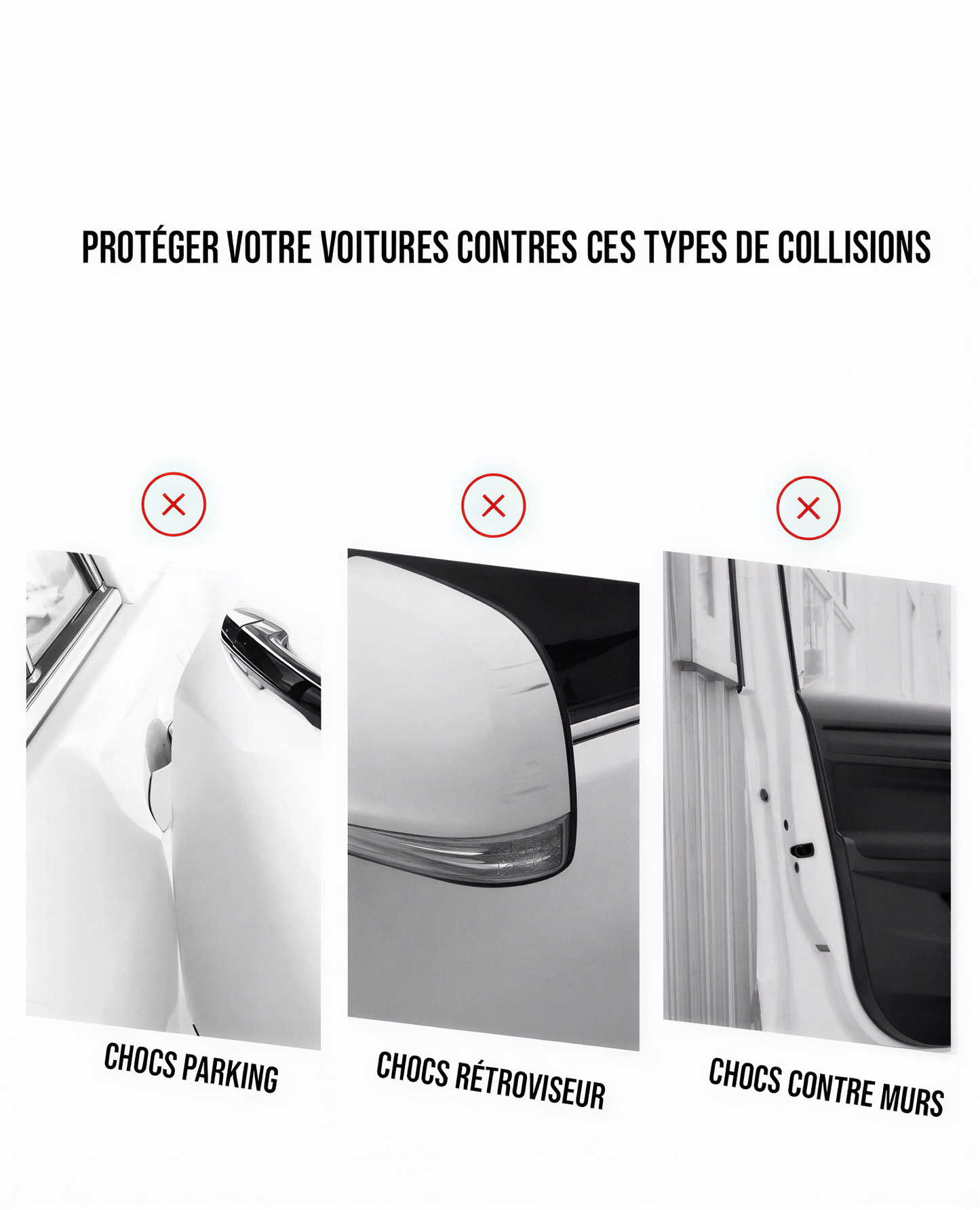 Bande de protection adhésif portière et rétroviseur