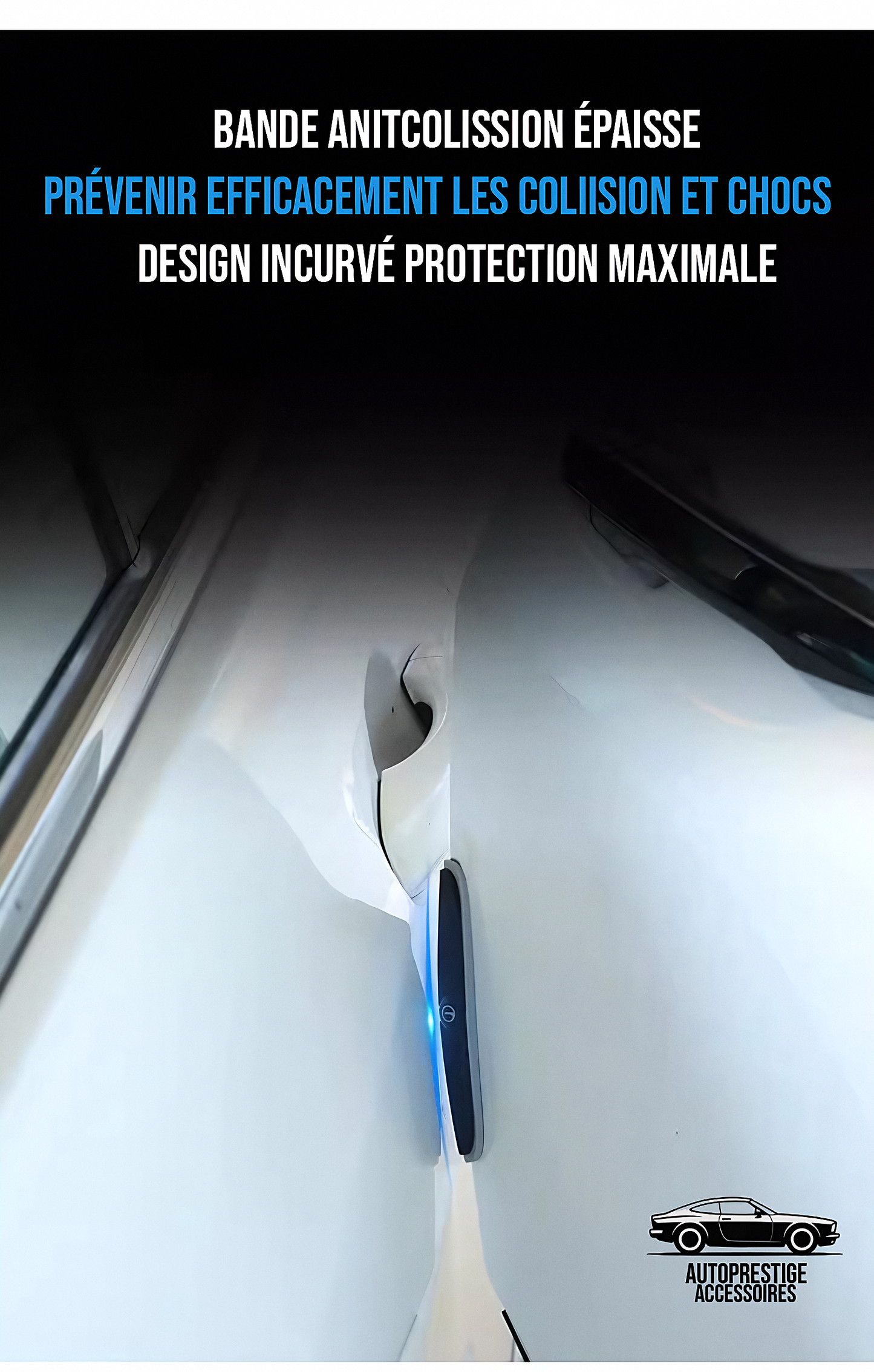 Bande de protection adhésif portière et rétroviseur