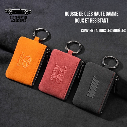Housse de clés en daim