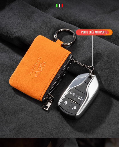 Housse de clés en daim