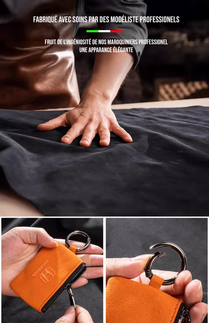 Housse de clés en daim