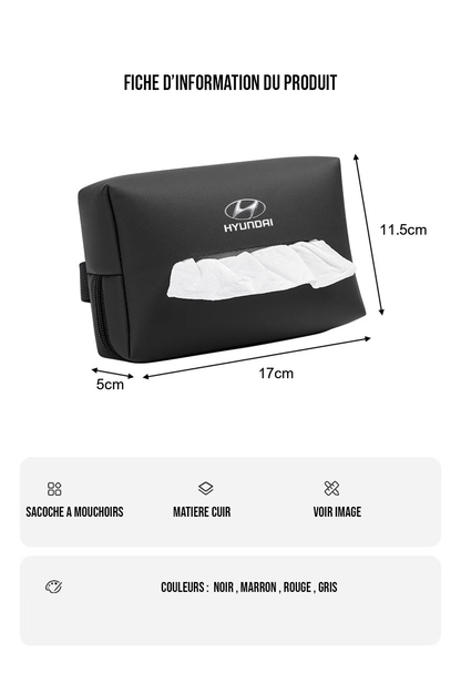 Porte mouchoir voiture personnalisé