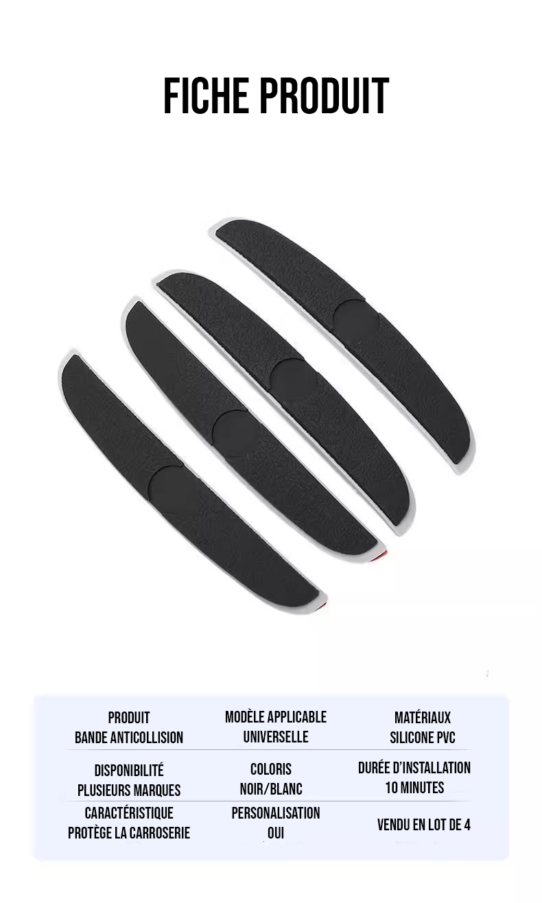 Bande de protection adhésif portière et rétroviseur